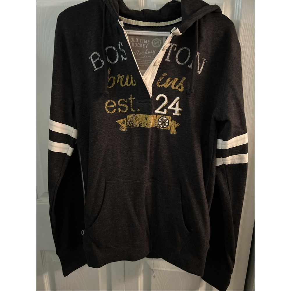 NWT Old Time Hockey Boston Bruins Hoodie EST 24‎ Women's  XL MSRP $80